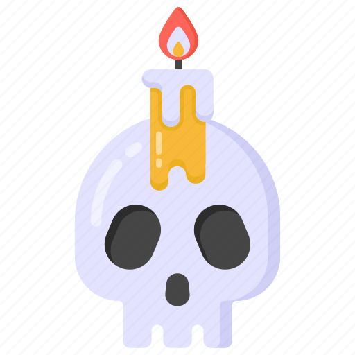 Skull, skull candle, ghost skull, ghost, halloween skull icon - Download on Iconfinder