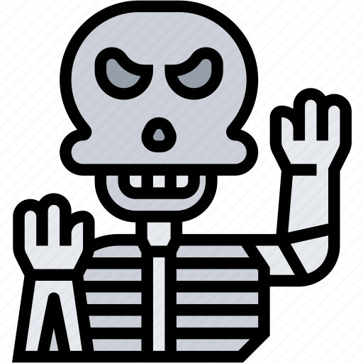 Skeleton, death, scary, halloween, horror icon - Download on Iconfinder