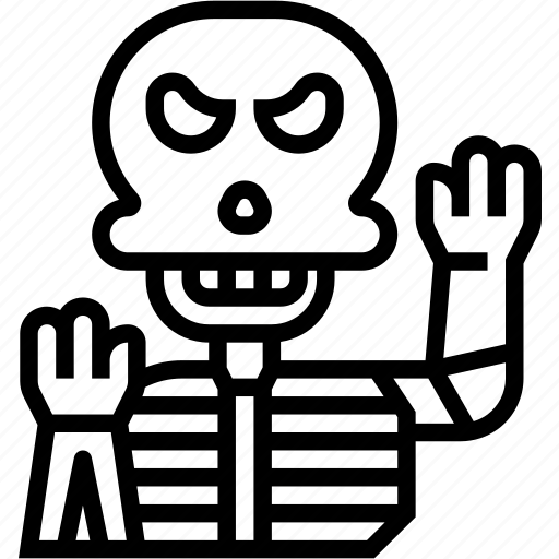 Skeleton, death, scary, halloween, horror icon - Download on Iconfinder