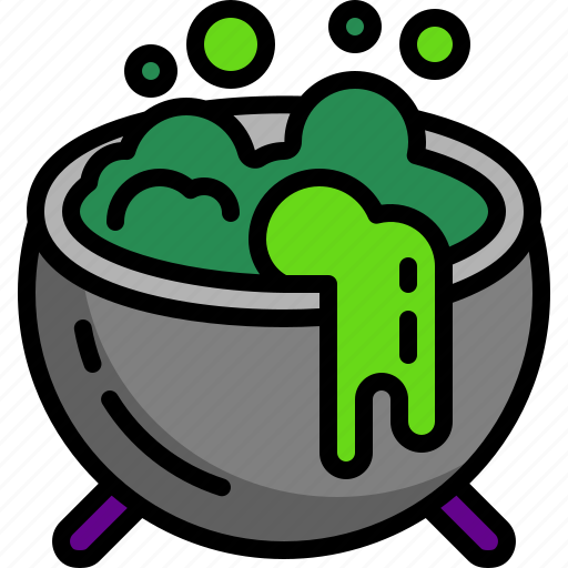 Cauldron, spell, witchcraft, potion, fear, toxic, poison icon - Download on Iconfinder
