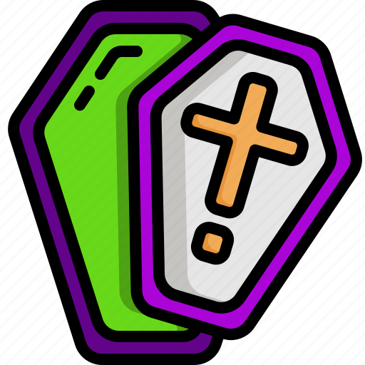 Coffin, terror, spooky, frightening, scary, horror, death icon - Download on Iconfinder