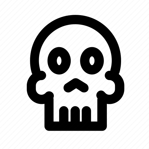 Skull, halloween, scary, horror, spooky, ghost, monster icon - Download on Iconfinder