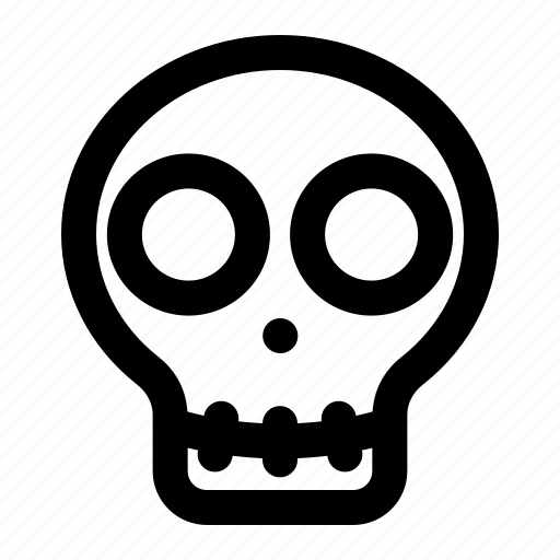 Skull, halloween, spooky, scary, dead, horror, skeleton icon - Download on Iconfinder