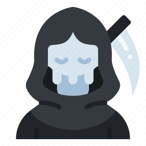 Reaper, halloween, death, ghost, hunter, scary, sickle icon - Download on Iconfinder