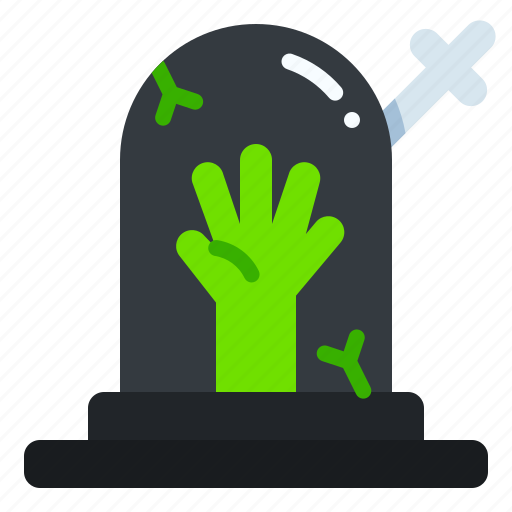 Zombie, graveyard, halloween, hand, horror, scary, spooky icon - Download on Iconfinder
