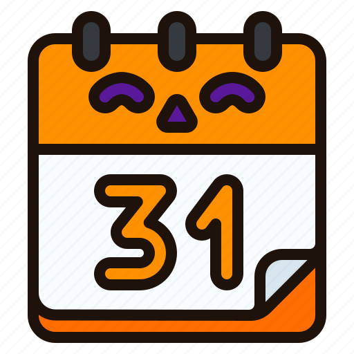 Calendar, halloween, event, time, date, october icon - Download on Iconfinder