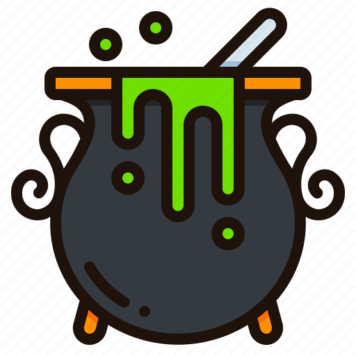 Cauldron, halloween, potion, boiling, witchcraft, terror, horror icon - Download on Iconfinder