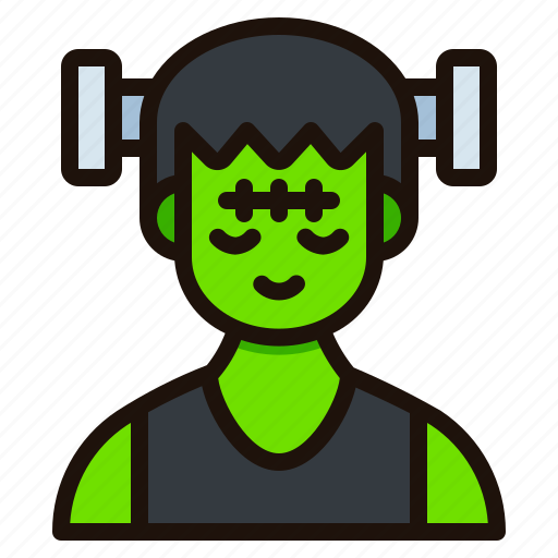 Frankenstein, halloween, costume, scary, zombie, avatar, user icon - Download on Iconfinder