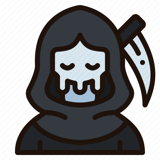 Reaper, halloween, death, ghost, hunter, scary, sickle icon - Download on Iconfinder