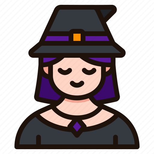 Witch, avatar, halloween, woman, magic, girl, user icon - Download on Iconfinder