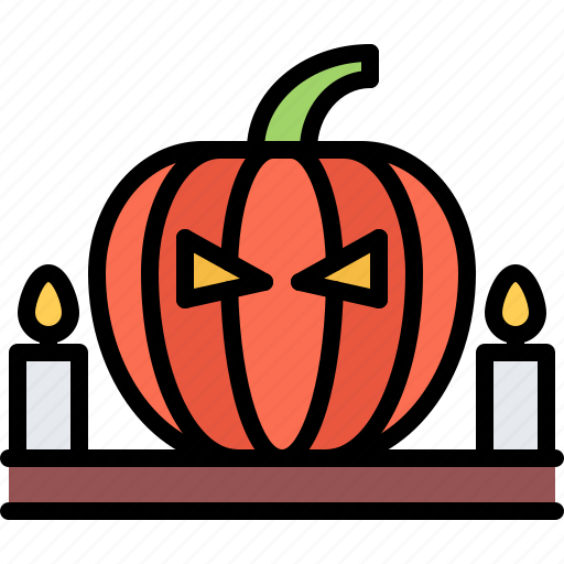 Halloween, party, holiday, pumpkin, candle icon - Download on Iconfinder