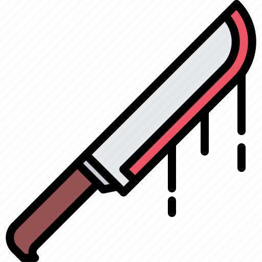 Knife, blood, halloween, party, holiday icon - Download on Iconfinder