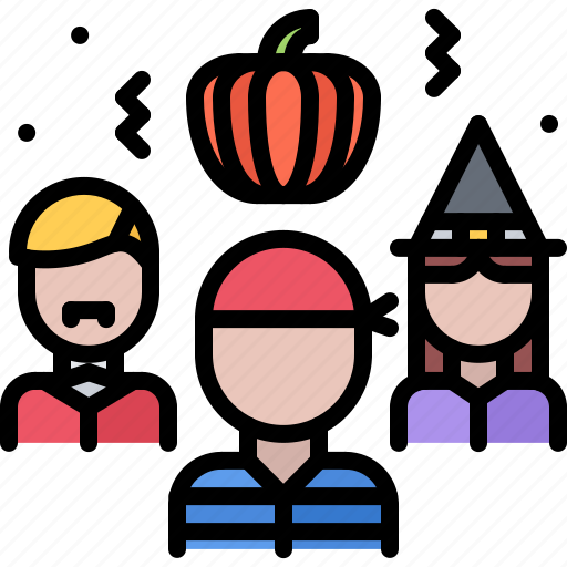 Halloween, party, holiday, pumpkin, people, costume icon - Download on Iconfinder
