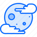 moon, cloud, halloween, party, holiday