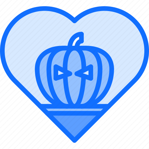 Halloween, party, holiday, pumpkin, love, heart icon - Download on Iconfinder