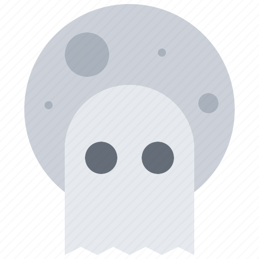 Spirit, ghost, moon, halloween, party, holiday icon - Download on Iconfinder