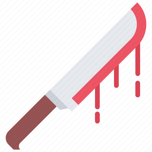 Knife, blood, halloween, party, holiday icon - Download on Iconfinder