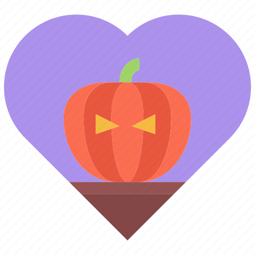 Halloween, party, holiday, pumpkin, love, heart icon - Download on Iconfinder