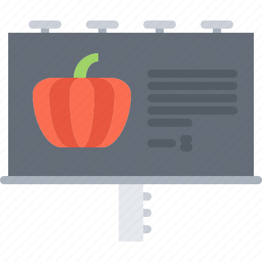 Halloween, party, holiday, pumpkin, billboard icon - Download on Iconfinder