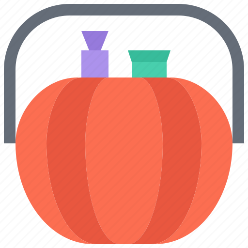 Halloween, party, holiday, pumpkin, bag, candy icon - Download on Iconfinder