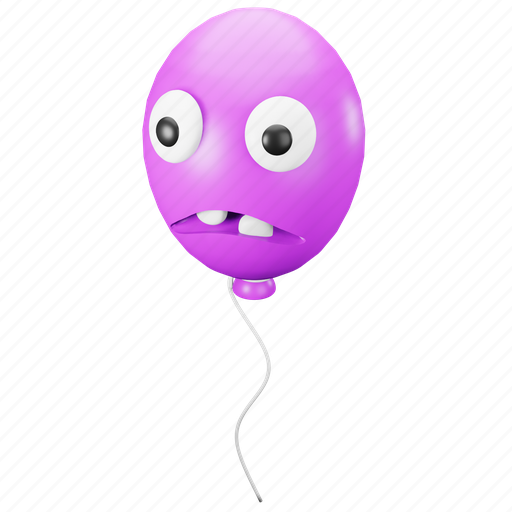 Balloon, halloween, party, celebration, scary, horror 3D illustration - Download on Iconfinder