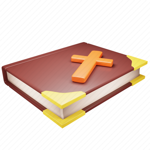 Bible, halloween, book, holy, religious, christian, cross 3D illustration - Download on Iconfinder