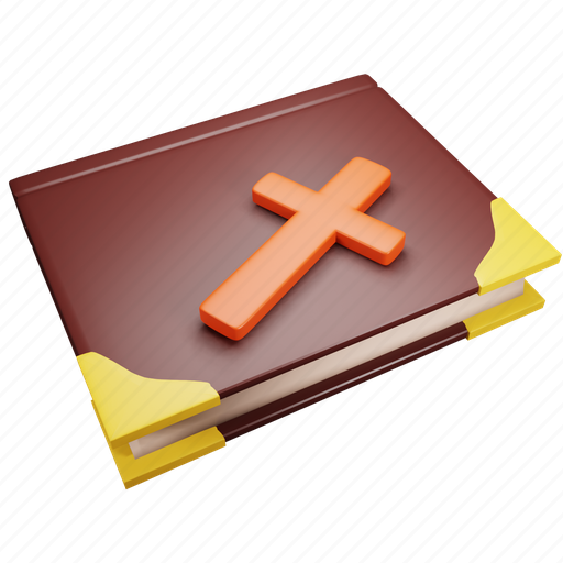 Bible, halloween, book, holy, religious, christian, cross 3D illustration - Download on Iconfinder