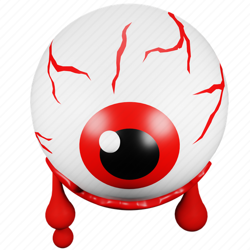 Eye, halloween, blood, spooky, scary, horror 3D illustration - Download on Iconfinder