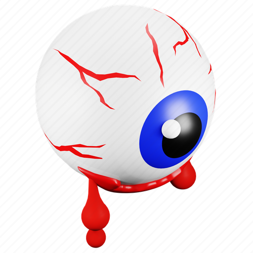 Eye, halloween, blood, spooky, scary, horror 3D illustration - Download on Iconfinder