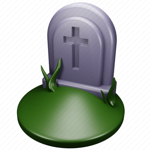Grave, halloween, tomb, death, rip 3D illustration - Download on Iconfinder