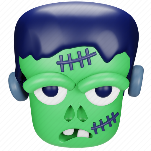 Monster, halloween, frankenstein, spooky, zombie, horror 3D illustration - Download on Iconfinder