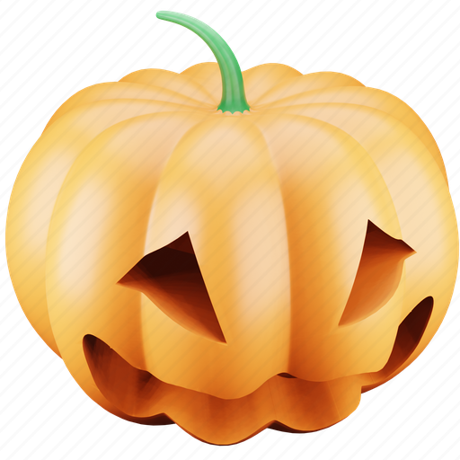 Pumpkin, halloween, vegetable, lantern, horror, jack 3D illustration - Download on Iconfinder