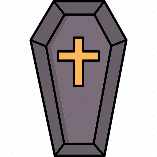 Coffin, halloween, death, grave, casket, horror, rip icon - Download on Iconfinder