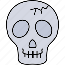 skull, halloween, scary, horror, ghost, spooky, skeleton, death, danger