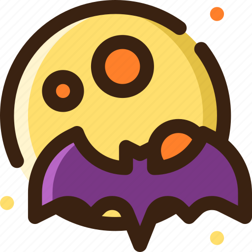 Halloween, moon, bat, horror, night, scary, spooky icon - Download on Iconfinder