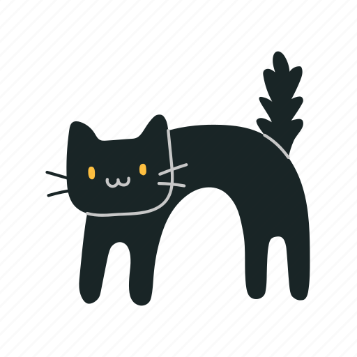Black, cat, spooky, superstition, witchs, companion, halloween icon - Download on Iconfinder