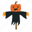 scarecrow, spooky, decorations, haunted, fields, halloween, straw, man, october 