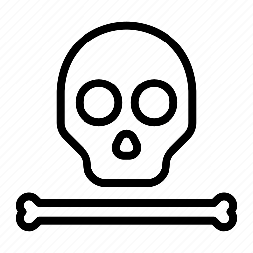 Crossbone, skull, bone, bones, horror, spooky, terror icon - Download on Iconfinder