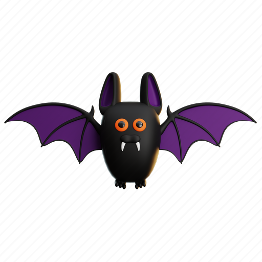Halloween, bat, horror, death, skull, holiday, witch 3D illustration - Download on Iconfinder