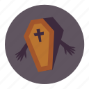 coffin, cross, dead, halloween, hands, religion
