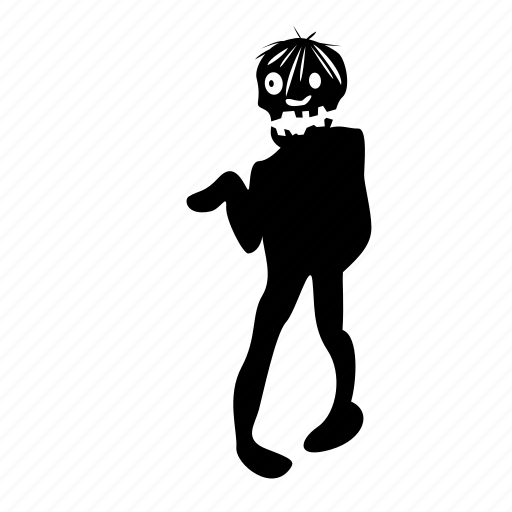 Walking, death, silhouette, monster, hunting, bite, halloween icon - Download on Iconfinder