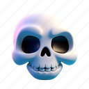 skull, dead, bones, halloween, spooky 