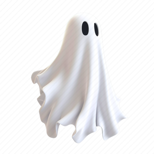 Ghost, scary, monster, halloween, horror, spooky 3D illustration - Download on Iconfinder