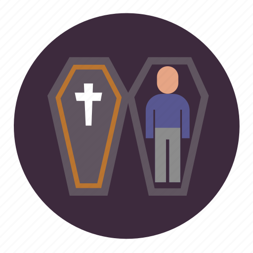 Coffin, corpse, cross, dead, halloween, religion icon - Download on Iconfinder