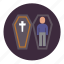 coffin, corpse, cross, dead, halloween, religion 