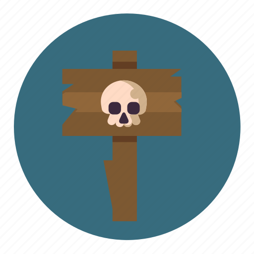 Dead, emoji, halloween, scary, skull, spooky, wood icon - Download on Iconfinder