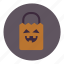 bag, evil, halloween, pumpkin, sack, scary 