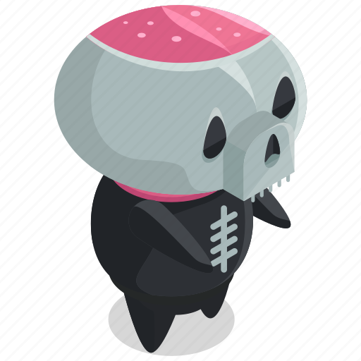 Monster, skeleton, avatar, death, halloween, horror, scary icon - Download on Iconfinder