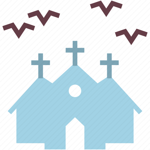 Bats, halloween, haunted, horror, house, mansion, night icon - Download on Iconfinder