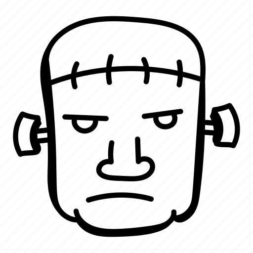 Monster, zombie, frankenstein, halloween man, frankenstein face icon - Download on Iconfinder